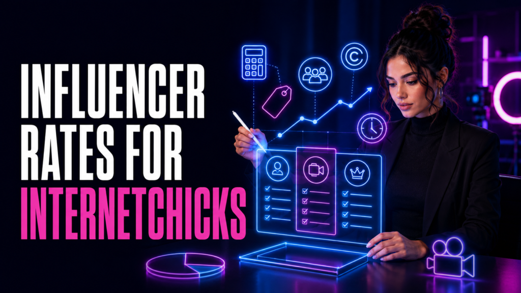 Internetchicks Rates: Brand Deals, UGC, and Usage Rights influencer rate