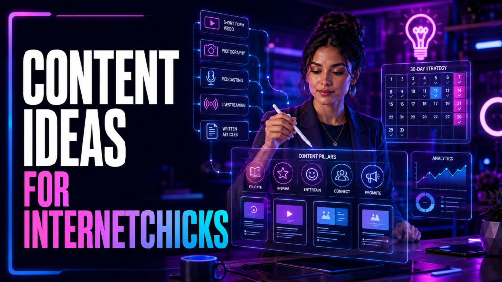 content ideas for Internetchicks